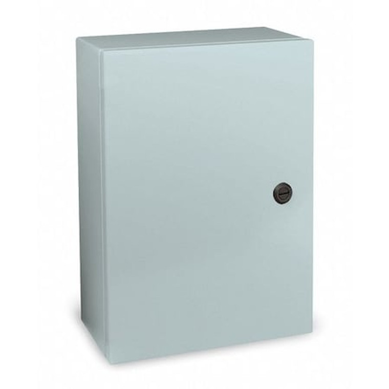 Carbon Steel Electrical Enclosures, 20 in H, 6 in D, 20 in W, NEMA 4, 12, Hinged - N412202006C