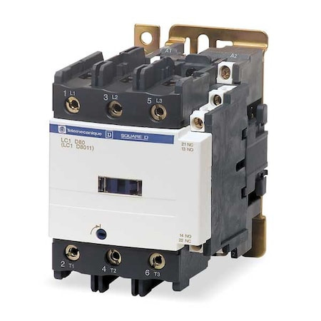 IEC Magnetic Contactor, 3 Poles, 480 V AC, 80 A, Reversing: No - LC1D80T6
