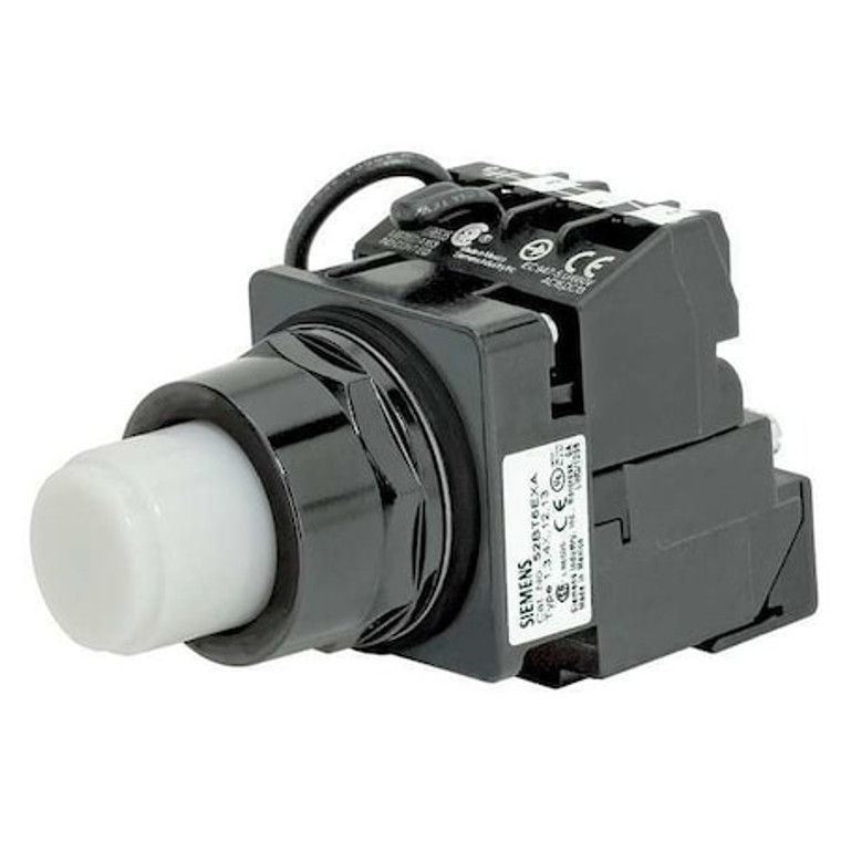 Illuminated Push Button, 30 mm, 1NO, White - 52BT6GBK