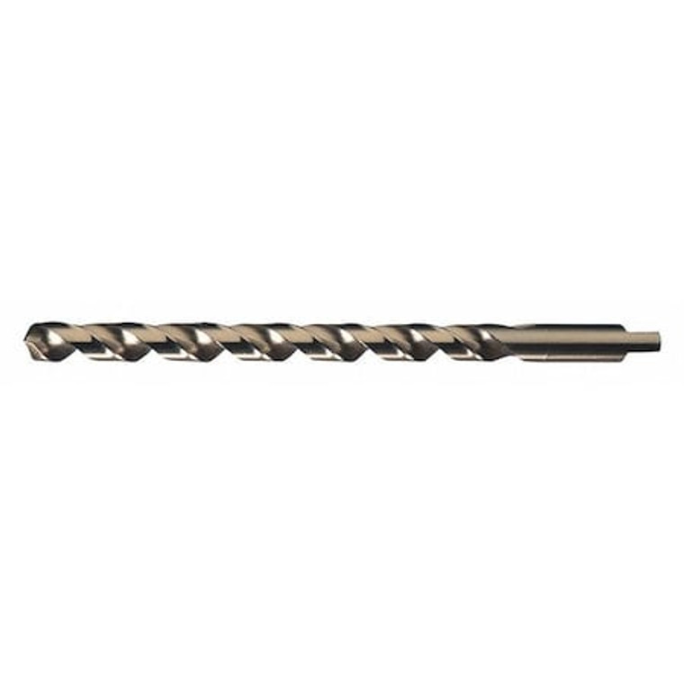 118° Cobalt Heavy-Duty Taper Length Drill Cleveland 2513 Straw HSS-CO 8% (M42) RHS/RHC 1/2 - C15044