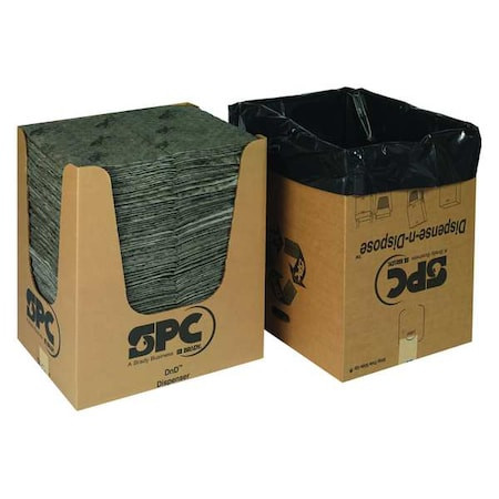 Sorbents, 39 gal, 15 in x 19 in, Universal, Gray, Polypropylene - MRO150DND