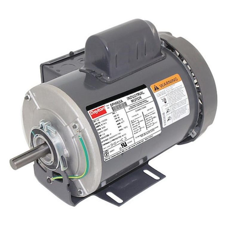 Capacitor-Start General Purpose Motor, 1/2 hp HP, 115/230V AC Voltage, 56 Frame, 3,450 Nameplate RPM - 5PHA5A