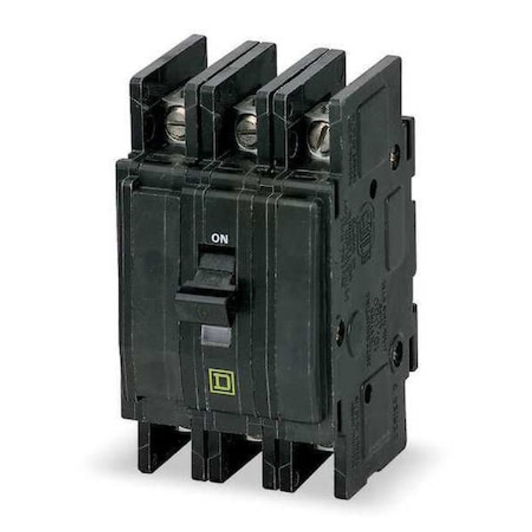 Miniature Circuit Breaker, QOU Series, 90A, 3 Pole, 120/240V AC, 10kA at 120/240V AC - QOU390