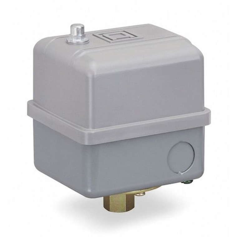Pressure Switch, (1) Port, 1/4 in FNPS, DPST, 5 to 80 psi, Reverse Action - 9013GSG2J23R