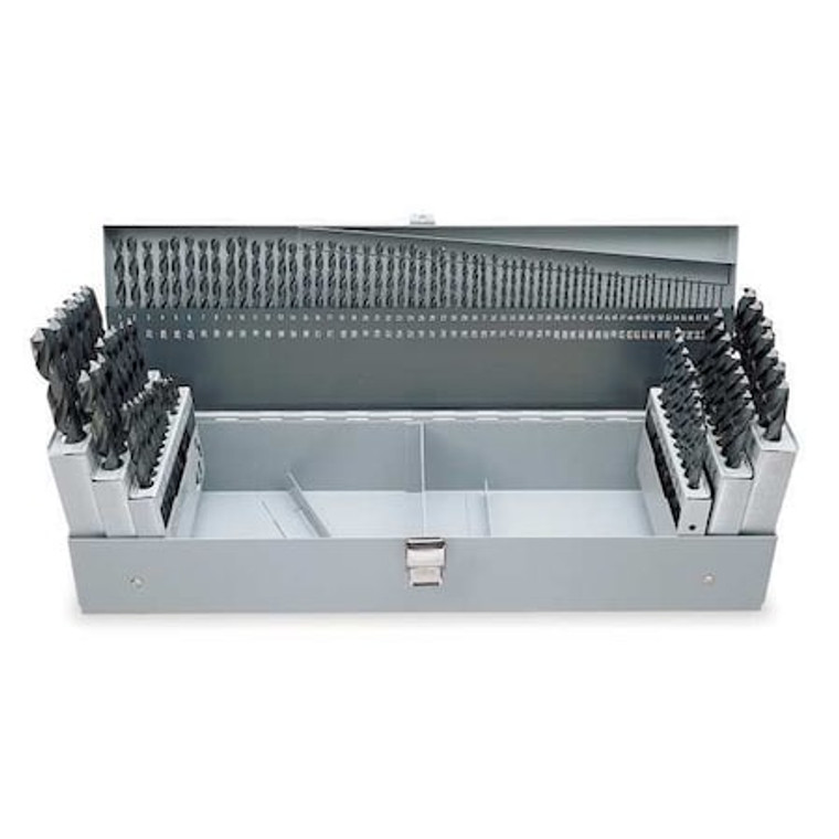 115PC 118° General Purpose Jobber Length Drill Set Cle-Line 1899 Oxide HSS 1/16-1/2, A-Z, #1-#60 - C21127