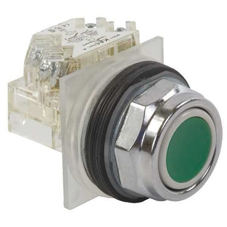 Non-Illuminated Push Button, 30 mm, 1NO, Green - 9001KR1GH5