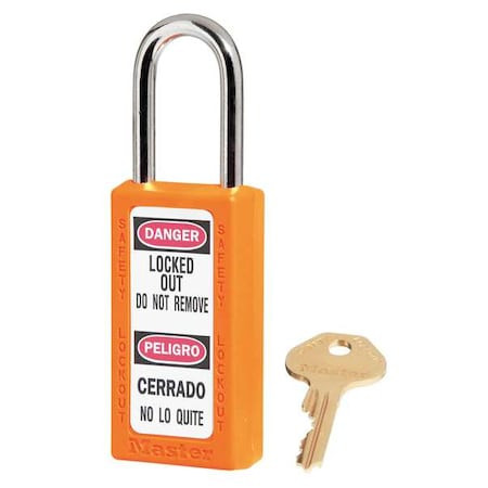 Lockout Padlock, KA, Orange, 3"H, PK12 - 411KAS12ORJ