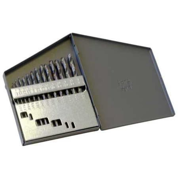 13PC 135° Heavy-Duty Jobber Length Drill Set Chicago-Latrobe 150ASP-TC TiCN HSS 1/16-1/4x1/64 - 43638