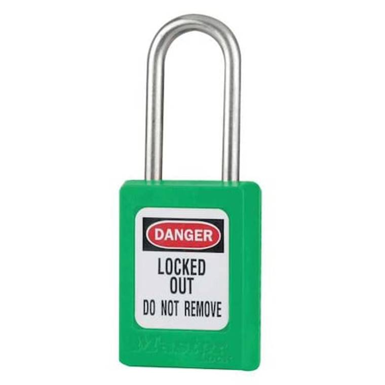 Lockout Padlock, KA, Green, 1-13/16"H, PK12 - S33KAS12GRN