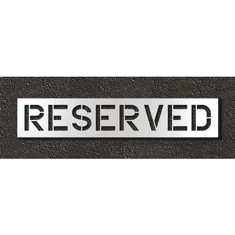 Pavement Stencil, Reserved, STL-108-71233 - STL-108-71233