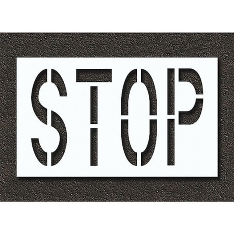 Pavement Stencil, Stop, STL-108-72403 - STL-108-72403