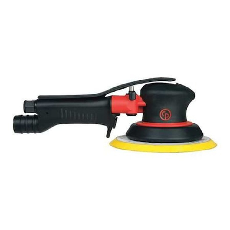 6 Inch Air Random Orbital Sander, Central Vac, Hook & Loop, 6 Pad Holes, 0.28 HP / 210 W - 11000 RPM - CP7255HCVE