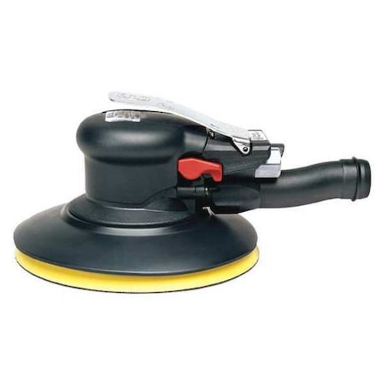 6 Inch Air Random Orbital Sander, Central Vac, Hook & Loop, 6 Pad Holes, 0.28 HP / 210 W - 12000 RPM - CP7220CVE