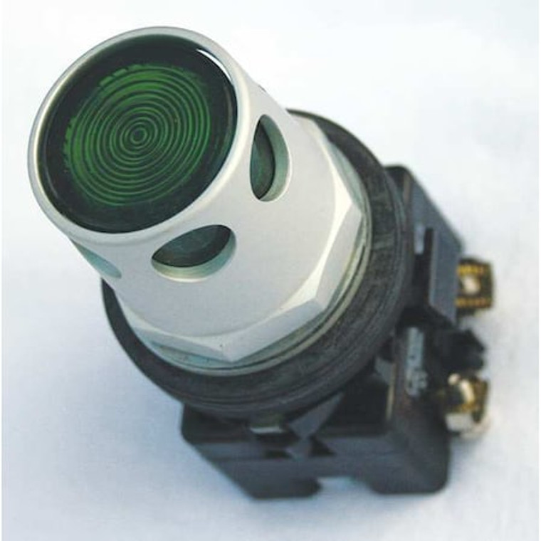 Illuminated Push Button, 30 mm, 1NO/1NC, Green - HT8GDGABL1