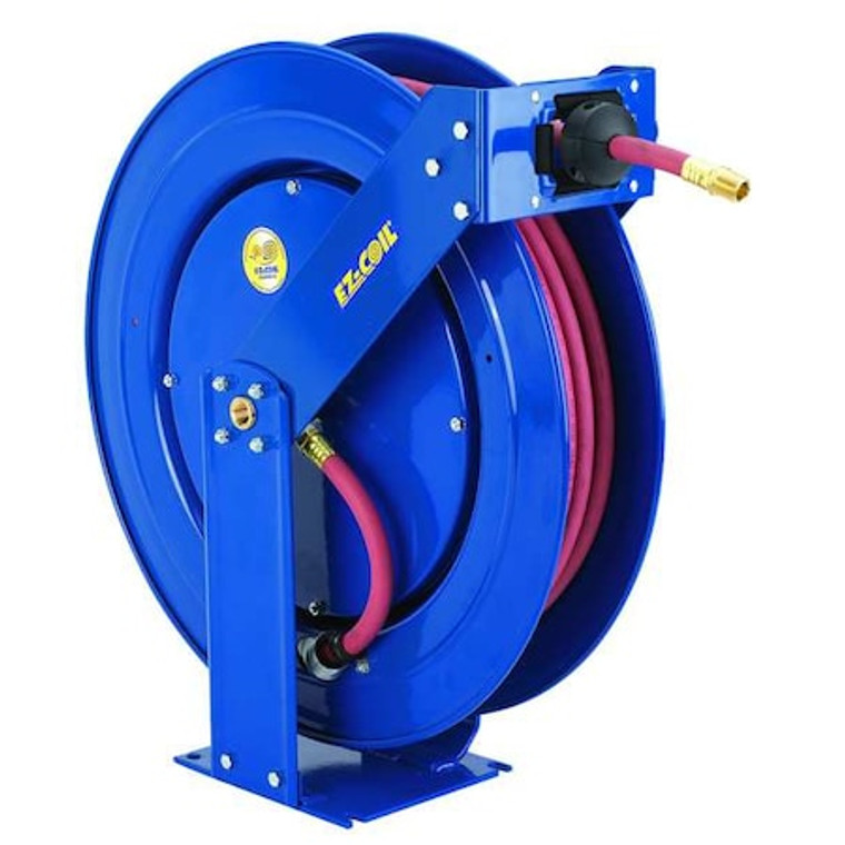 Spring Return Hose Reel, 3/8 in Hose Dia., 50 ft Length, 300 psi - EZ-TSH-350