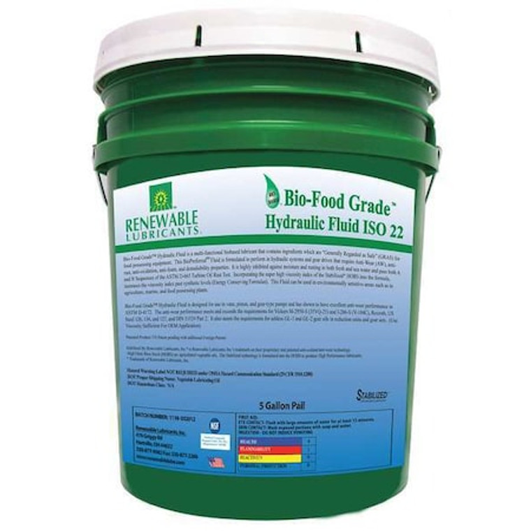 Food Grade Hydraulic Oil, 5 gal. - 87104