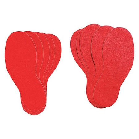 Rmvbl Marking Tape, Red, 3-3/4In W, PK10 - 31553