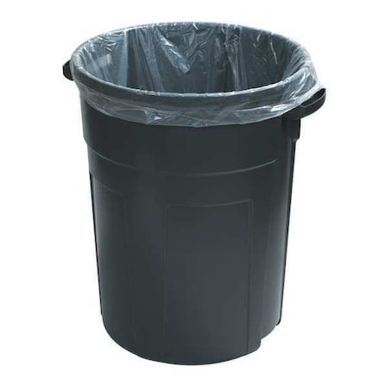 Trash Bags, 36 in x 58 in, Clear, 200 PK - LBF3658MC