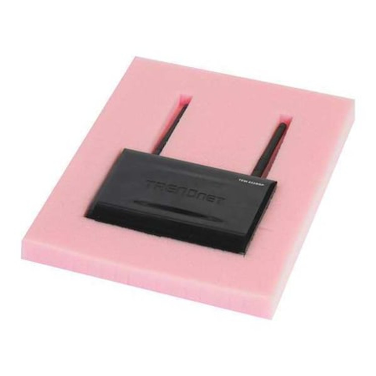Anti-Static Pick and Pack Foam, 24" x 24" x 1", 1" Squares, Pink, 12/Case - FPP242411