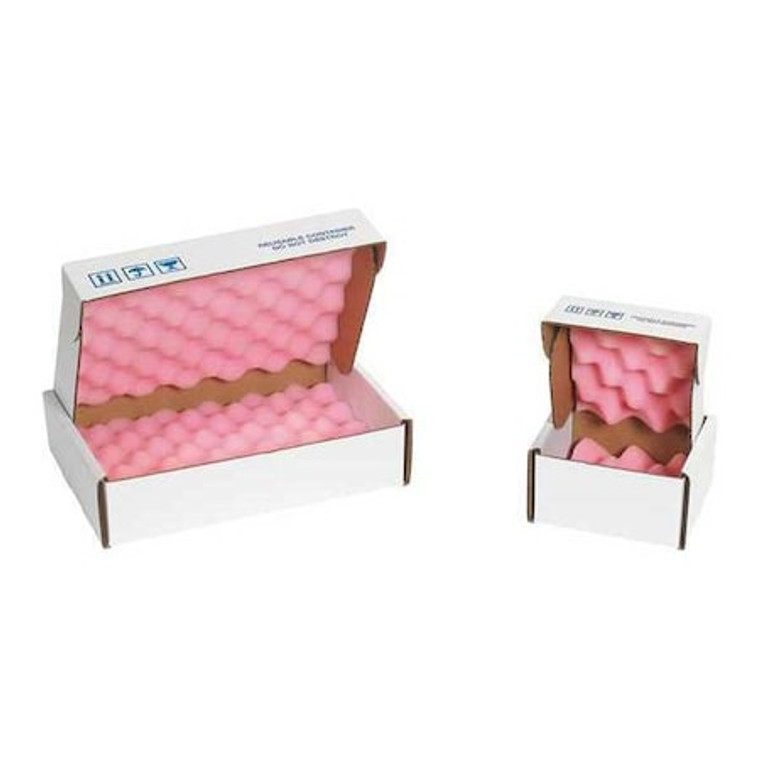 Anti-Static Foam Shippers, 18" x 18" x 2 3/4", Pink/White, 12/Case - FSA18182