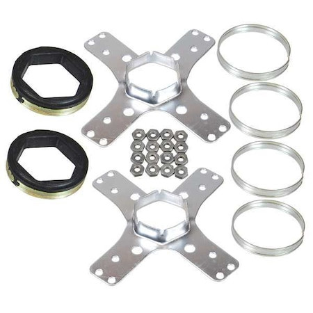 Motor Mounting Kit, Dia. 5-1/2 In. - 30D490