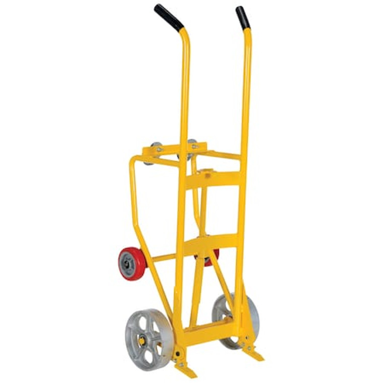 Yellow Drum Truck Cradle With Semi-Steel Wheels 1000 lb Capacity - RDBT-SS