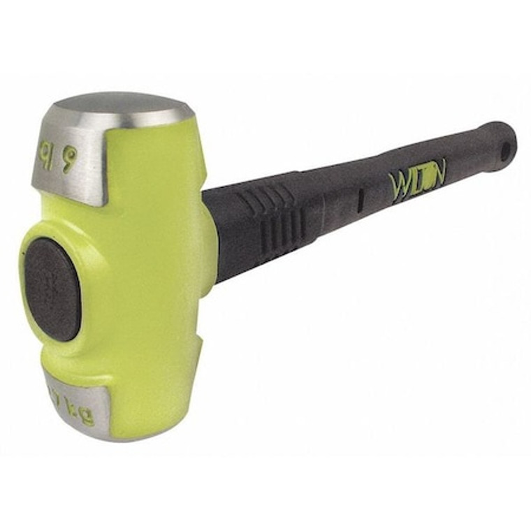 Sledge Hammer, 6 lb., 16 In, Rubber/Steel - 20616