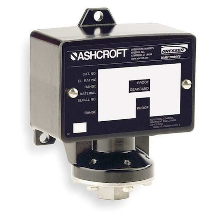 Pressure Switch, (1) Port, 1/4 in FPT, SPDT, 300 to 3000 psi, Standard Action - B424BXCYLM3000
