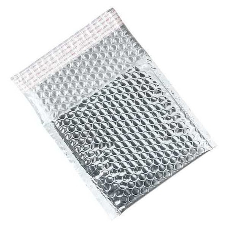 Glamour Bubble Mailers, 7" x 6 3/4", Silver, 72/Case - GBM0706S