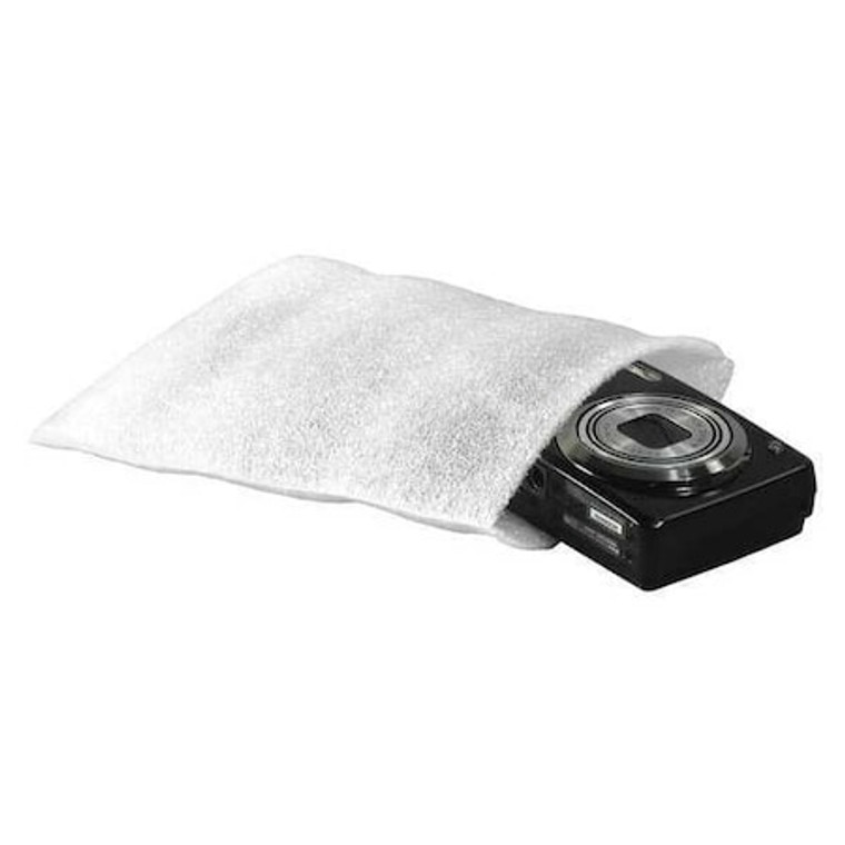 Flush Cut Foam Pouches, 5" x 5", White, 500/Case - FP55
