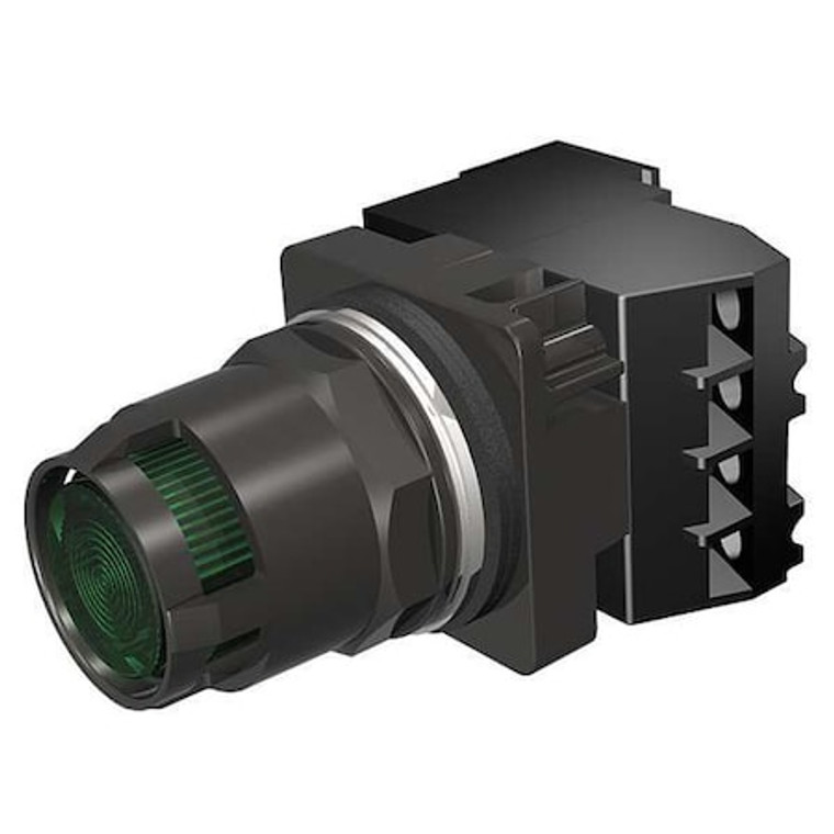 Illuminated Push Button, 30 mm, 1NO, Green - 52BT6D3KV
