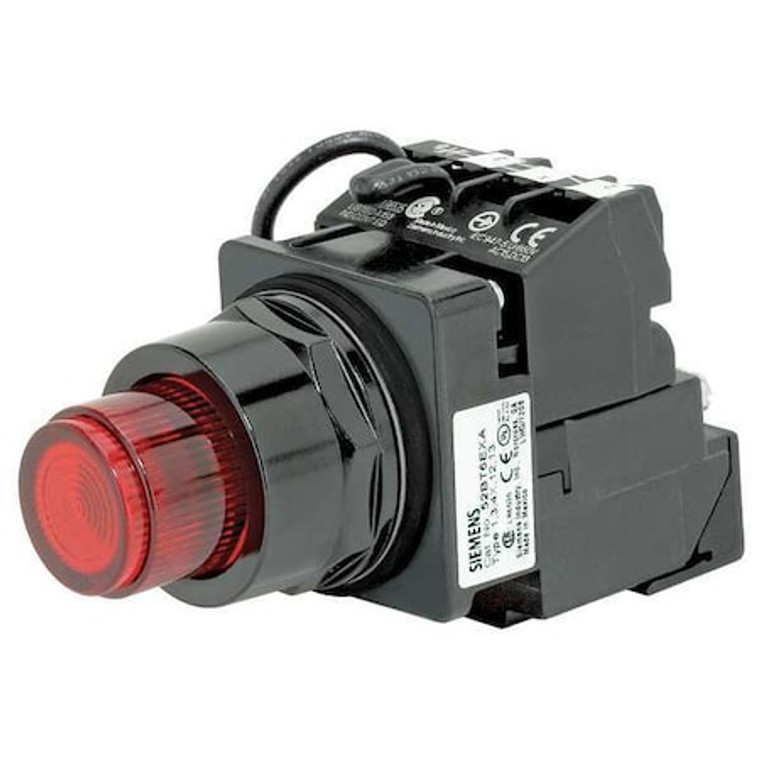 Illuminated Push Button, 30 mm, 1NO, Red - 52BT6H2KB