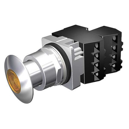 Illuminated Push Button, 30 mm, 2NC, Amber - 52PP2D9G