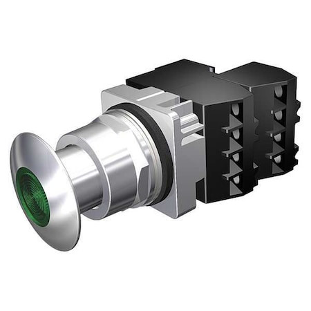 Illuminated Push Button, 30 mm, 2NC, Green - 52PP2D3GB