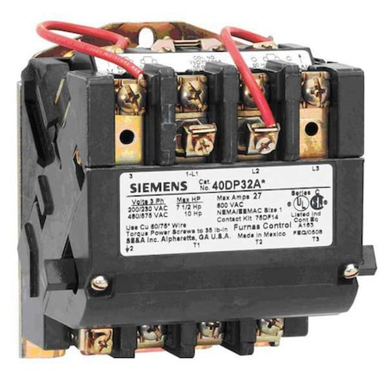 240VAC Non-Reversing Magnetic Contactor 3P 60A NEMA 2-1/2 - 40GP32AA