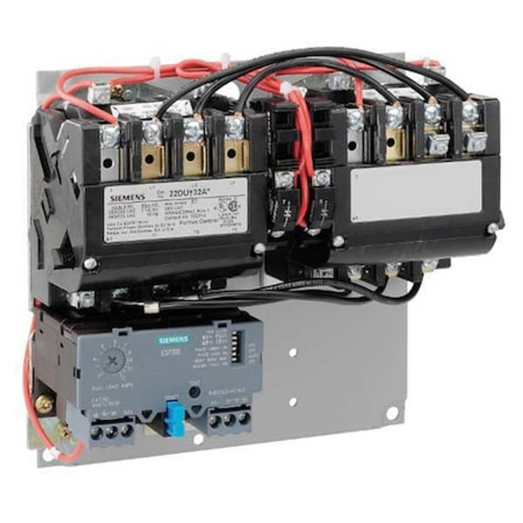 Reversing NEMA Magnetic Motor Starter, No Enclosure NEMA Rating, 120V AC, 3 Poles, 1NO - 22CUB32AF