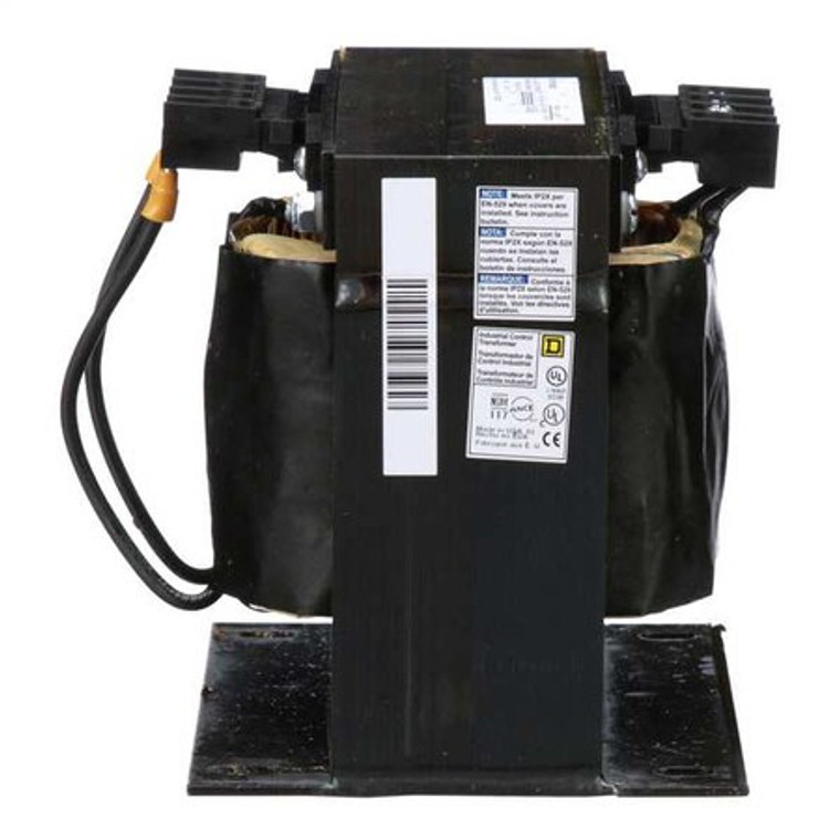 Control Transformer, 1 kVA, Not Rated, 55°C, 120V AC, 208/230/460V AC - 9070T1000D20