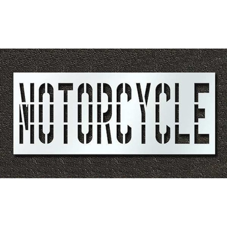 Pavement Stencil, Motorcycle, 36 in - STL-116-73616