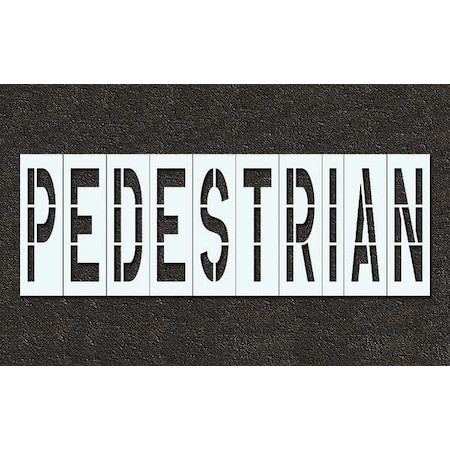 Pavement Stencil, Pedestrian, 96 in - STL-116-79625