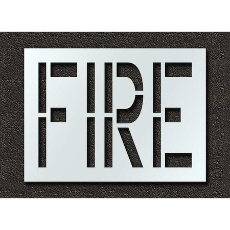 Pavement Stencil, Fire, 24 in - STL-116-72401