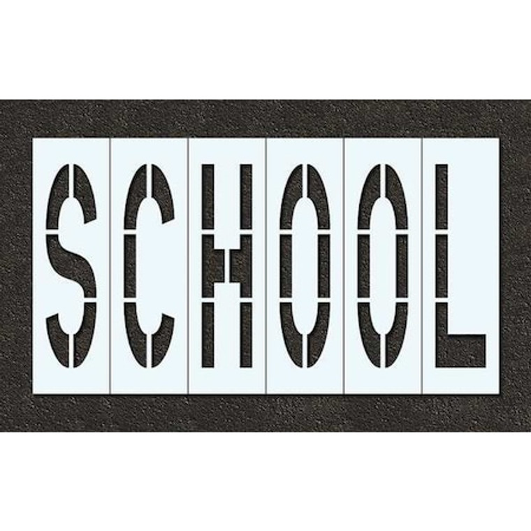 Pavement Stencil, School, 96 in - STL-116-79623