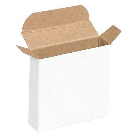 Reverse Tuck Folding Cartons, 3x7/8x3", White, 1000PK, 12" Inside Lg, 10" Inside W, 1000 PK - RTC23W