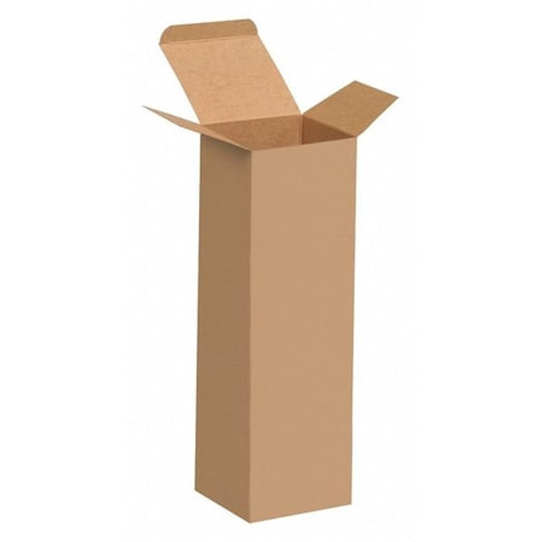 Reverse Tuck Folding Cartons, 3x3x10", Kraft, 250PK, 12" Inside Lg, 10" Inside W, 250 PK - RTS24