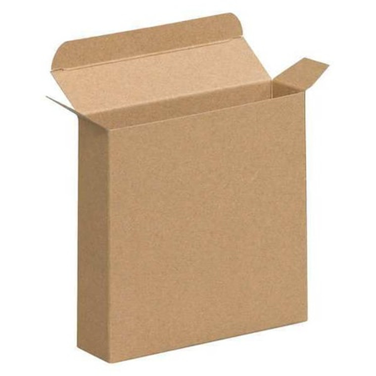 Reverse Tuck Folding Cartons, 4 13/16x1 1/4x4 13/16", 250PK, 12" Inside Lg, 10" Inside W, 250 PK - RTC44