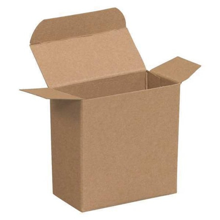 Reverse Tuck Folding Cartons, 2 1/2x1 1/4x2 1/2", 1000PK, 12" Inside Lg, 10" Inside W, 1000 PK - RTC17