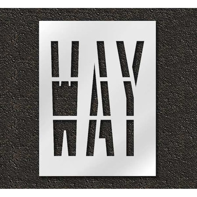 Pavement Stencil, Way, 36 in - STL-116-73610