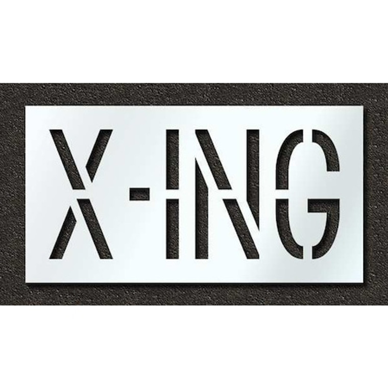 Pavement Stencil, X-ing, 18 in - STL-116-71827