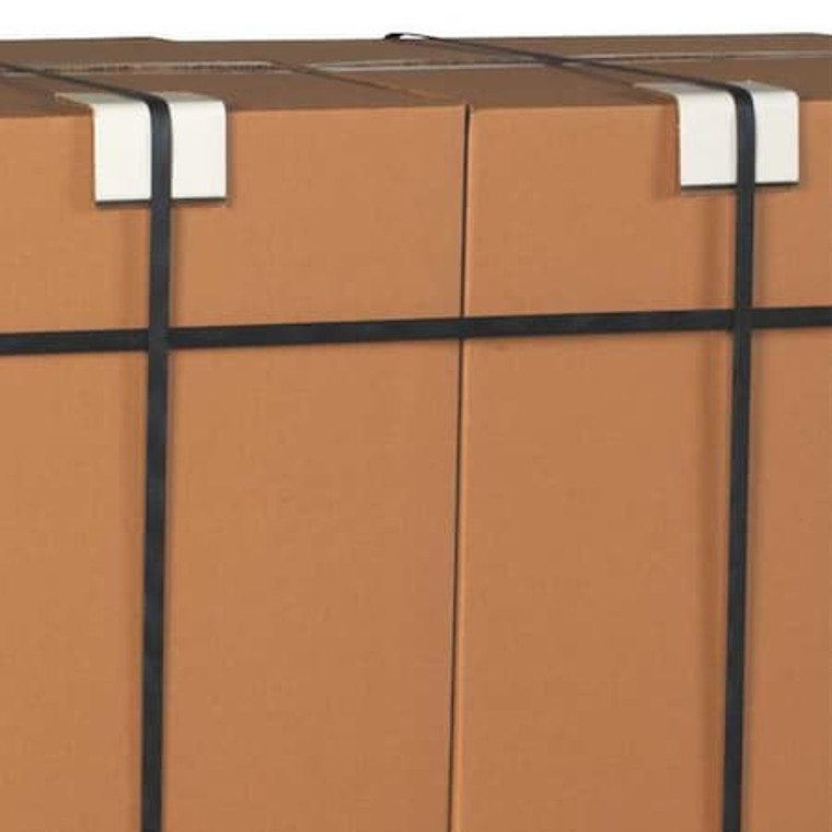 Strapping Protectors, .120, 2" x 4" x 3", White, 770/Case - SP243120