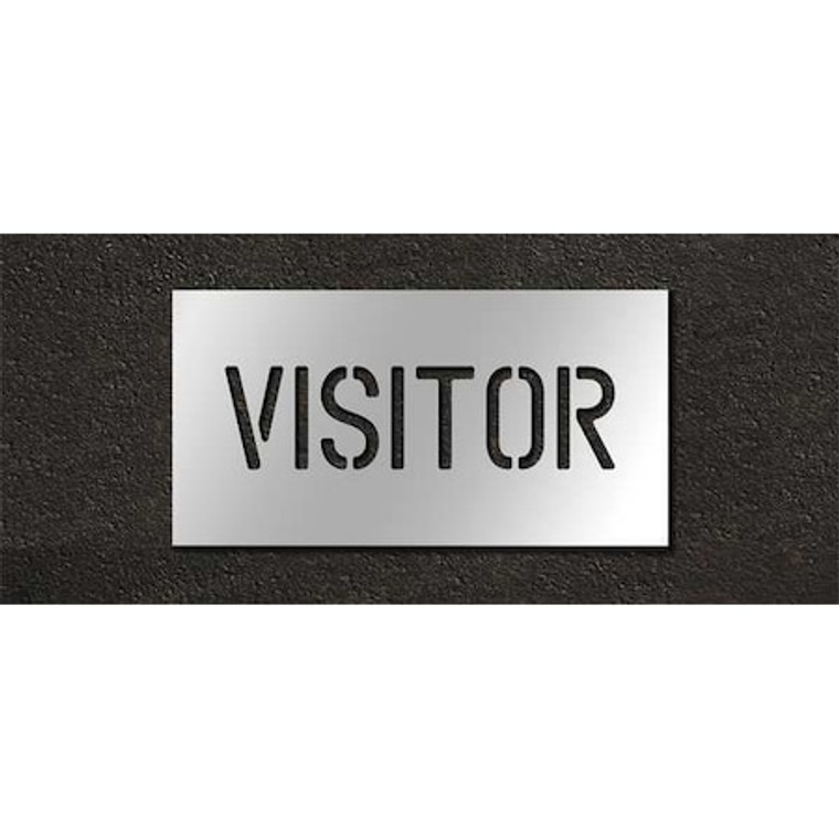 Pavement Stencil, Visitor, 4 in - STL-116-70434