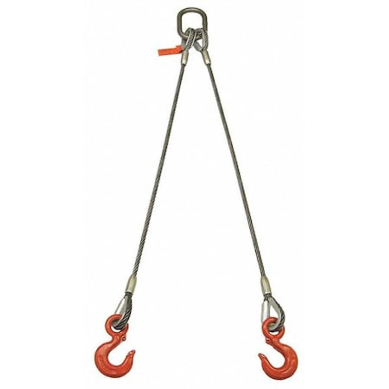 Sling, Wire Rope, 13 Ft L, 5000 Lb @ 60 - 382LBX13